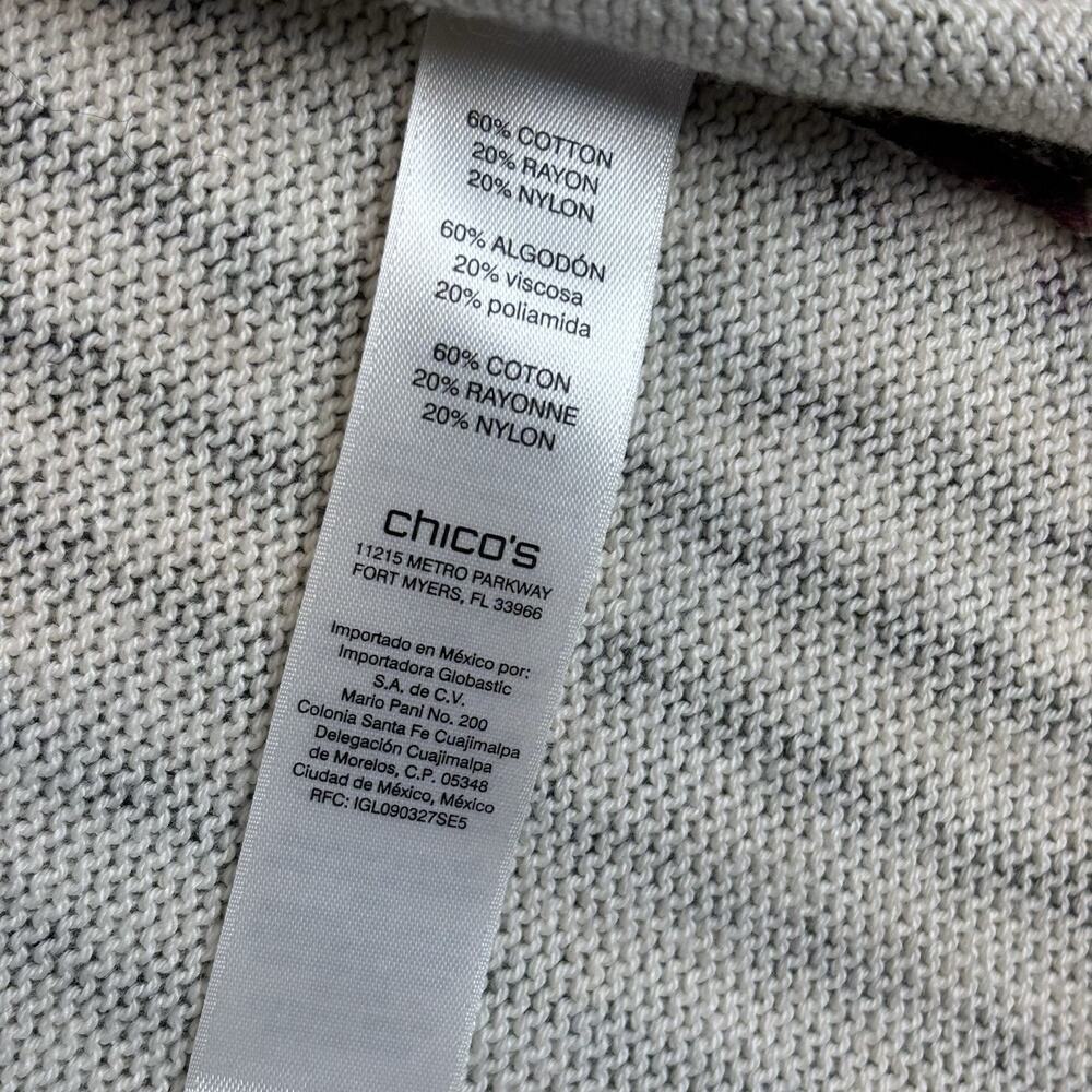 Chicos Cardigan XL Artsy Boho Chic Rustic Earthy Eclectic Cozy Business Casual - Picture 6 of 12